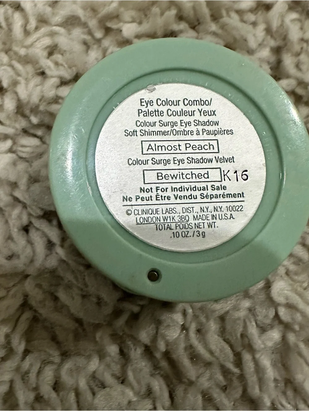 Clinique Eye Colour Combo Almost Peach Bewitched Eyeshadow Duo NWOB